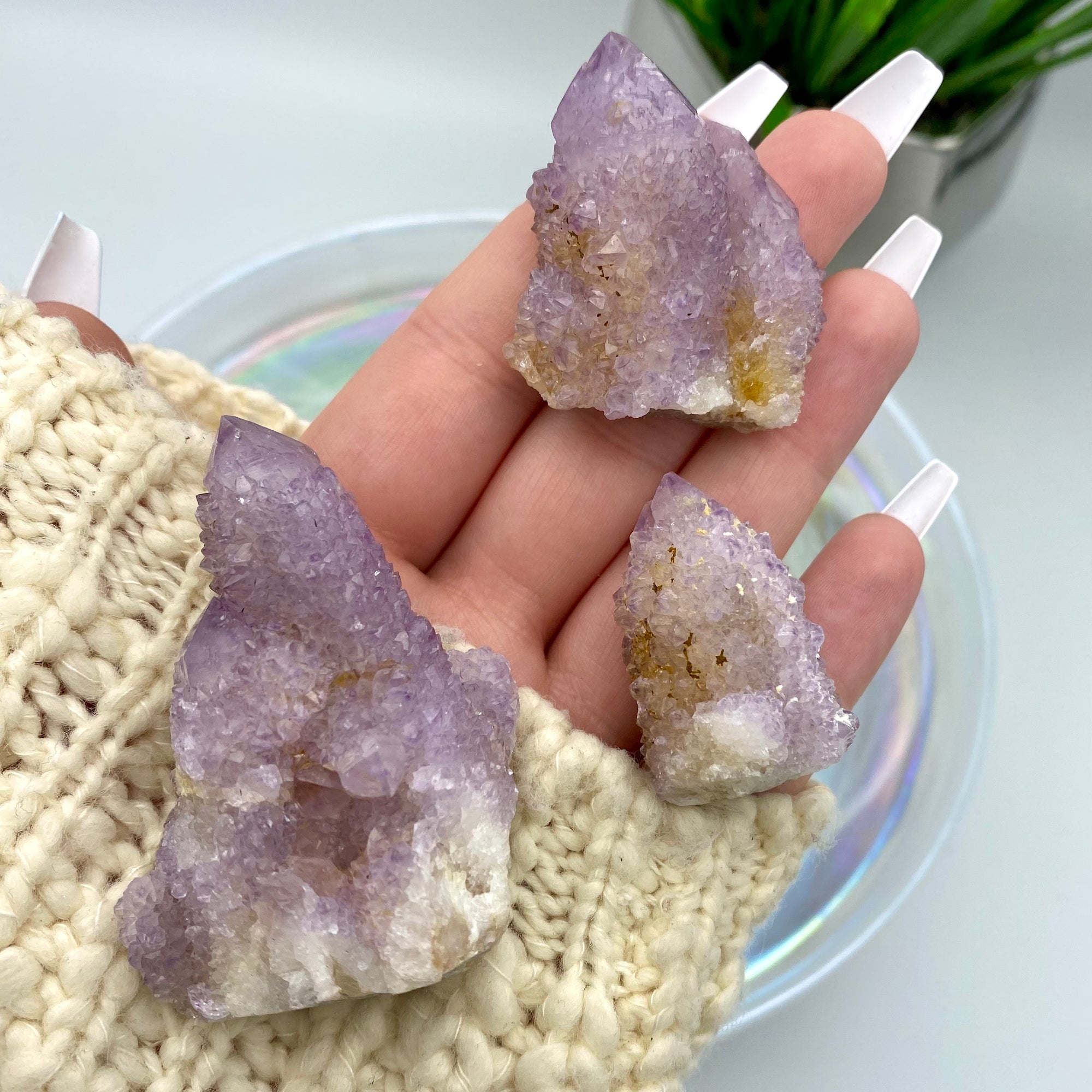 Amethyst Spirit Quartz / Cactus Quartz - Smaller