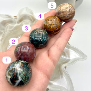 Ocean Jasper Spheres