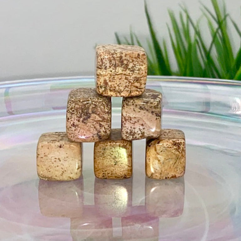 Picture Jasper Mini Cube