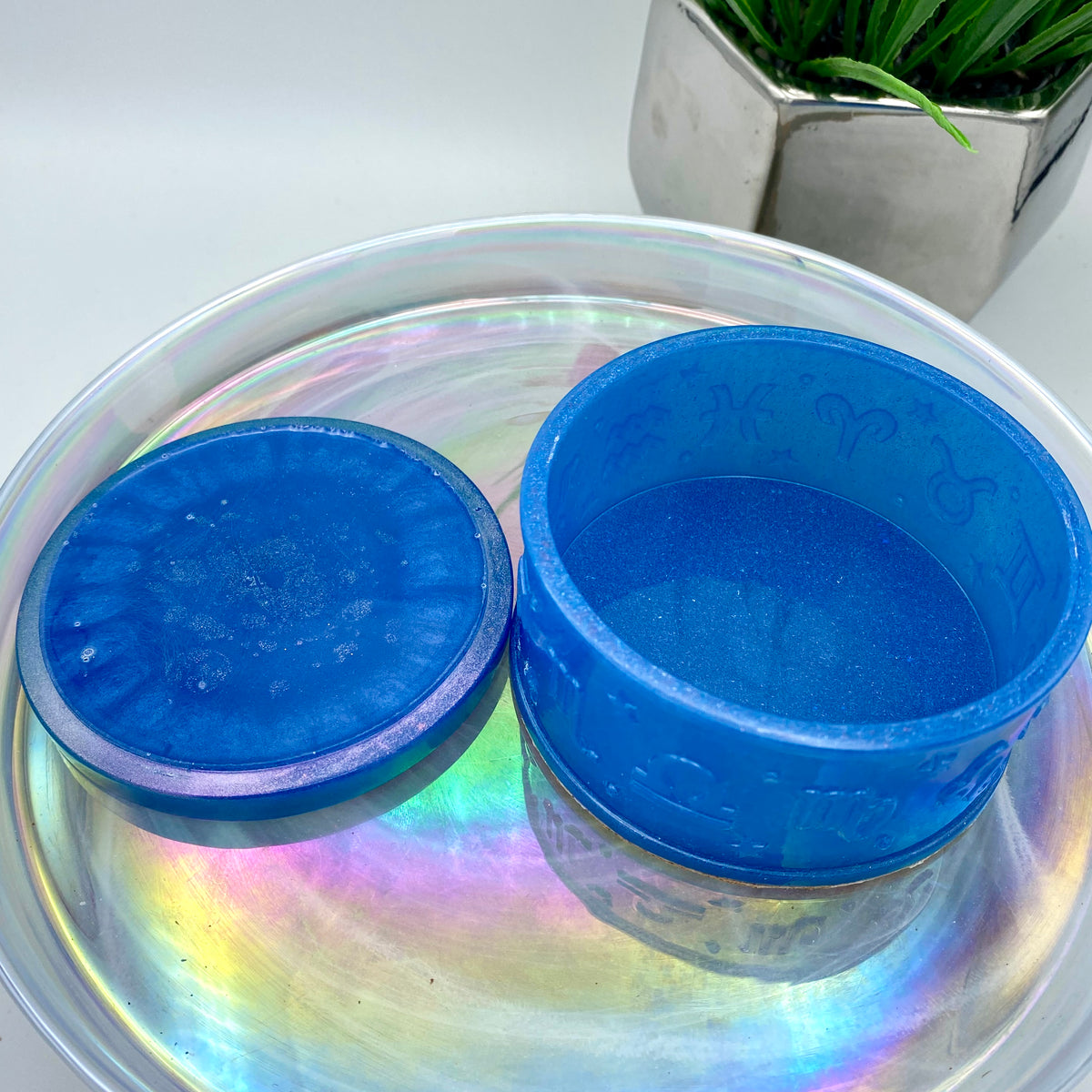 ZODIAC TRINKET BOX - PURPLE / BLUE
