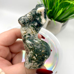 Moss Agate Goddess Body #1