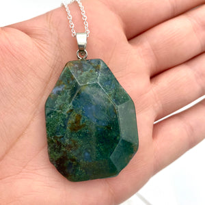 Moss Agate Necklace - Large #1