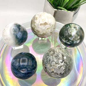 Moss Agate Sphere #5