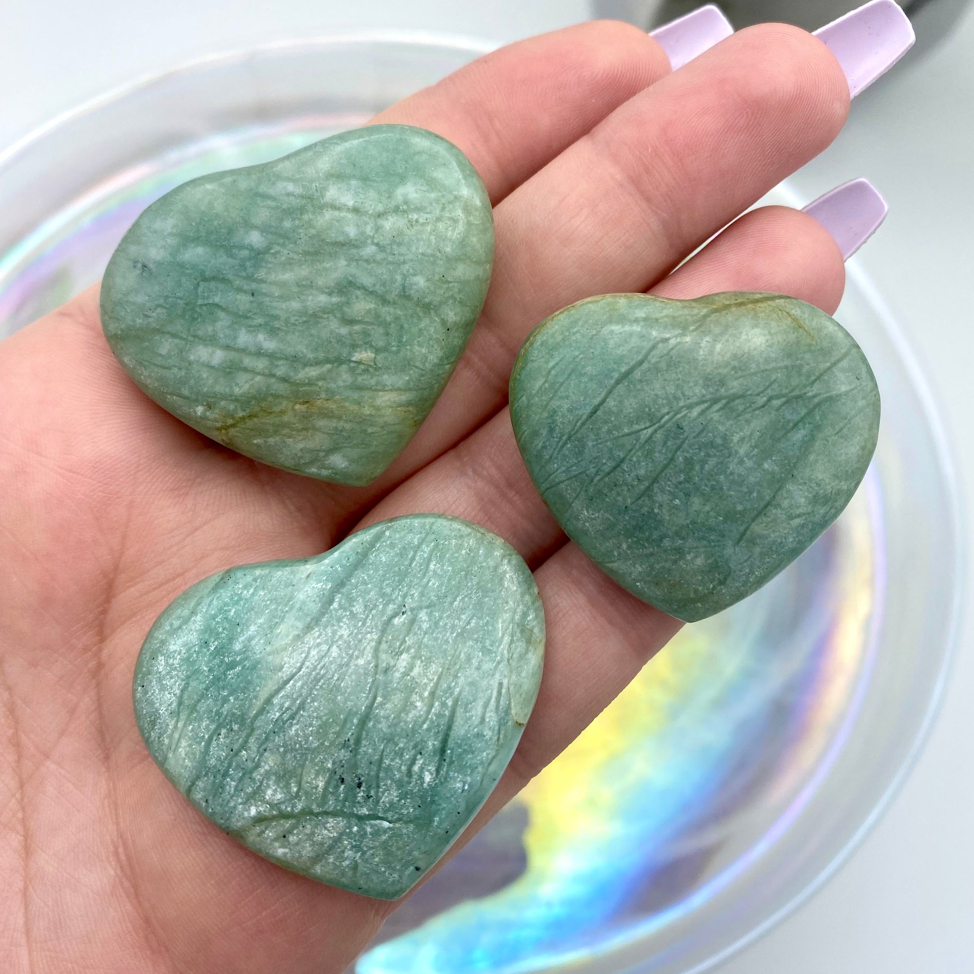 Amazonite Mini Hearts