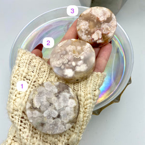 Flower Agate Discs / Rounds